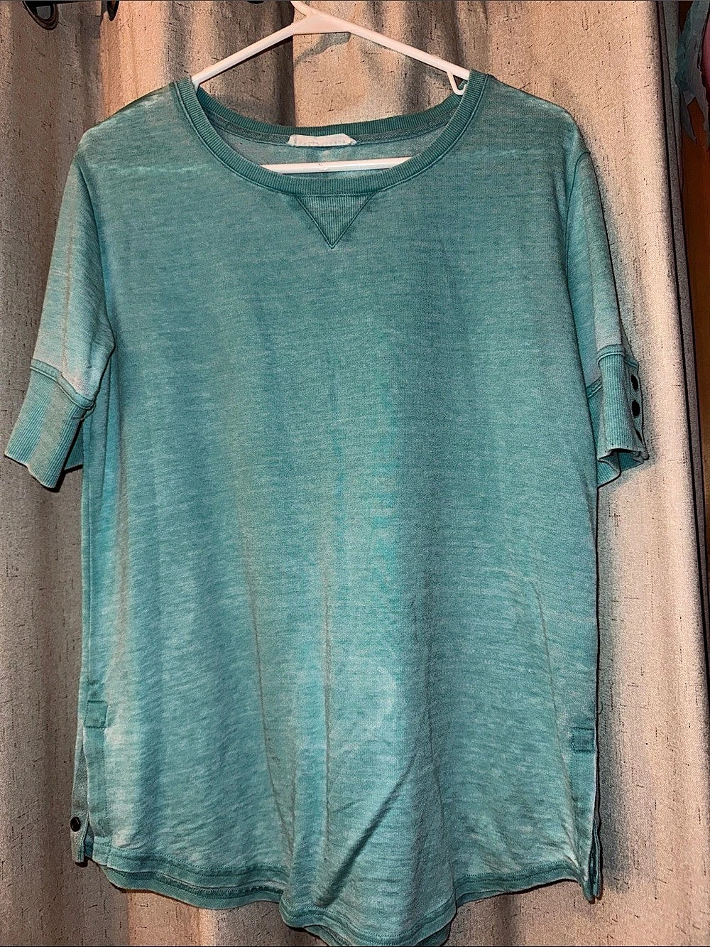 Jane + Delancey Short Sleeve Top in Blue Like New
